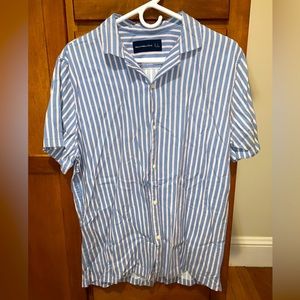 Abercrombie & Fitch striped camp shirt